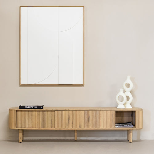 DÉJA Living Tv-Meubel Élise - Naturel - Eikenhout - 200cm - vtwonen shop