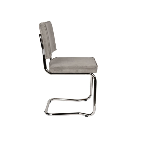 Zuiver Ridge Rib Kink Eetkamerstoelen  Lichtgrijs - Set van 2 - vtwonen shop