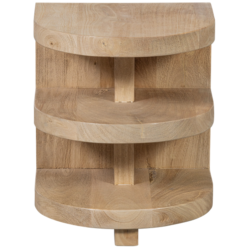WOOOD bijzettafel Darren - Mangohout - Naturel - 42x36x36