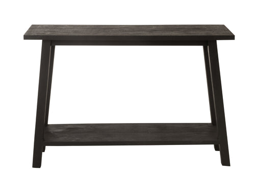 J-Line console Vierkant - hout - zwart