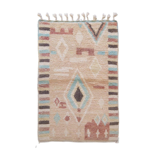 AFK Living vloerkleed Berber - handgemaakt - Wol - 97 x 152 cm - vtwonen shop