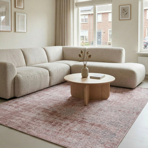 DÉJA Living Vloerkleed Ruma - Roze Stof - 80x150cm