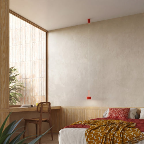 Sollux Lighting Hanglamp AURA 1 rood Gx53 - 10x10x125cm