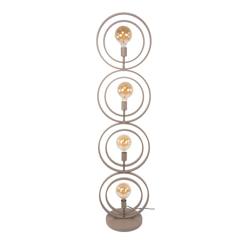 Giga Living Vloerlamp Turn Around - Beige Metaal - 40x30x165cm