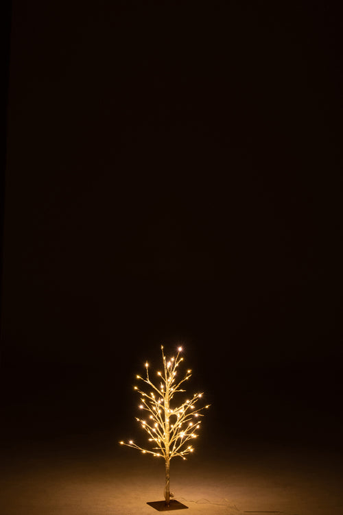 J-Line decoratie Kale Boom - metaal - goud - small - LED lichtjes - vtwonen shop