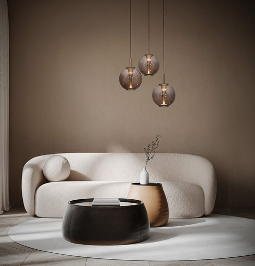 Neuhaus PURE hanglamp E-Infinity - 3 lichts - 50  x 240   cm - champagne