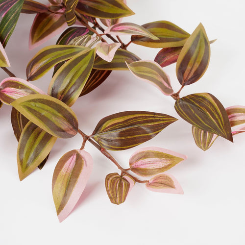 Mica Decorations Tradescantia Kunst Hangplant - L15 x B20 x H54 cm - Bordeaux