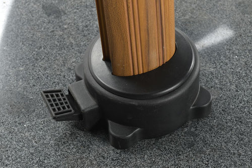 Garden Impressions zweefparasol Hawaii Big Pole donker grijs doek - 350x350 cm - vtwonen shop