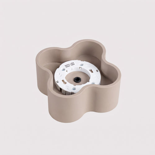 Sollux Lighting Plafondlamp OVIO 1 taupe Gx53 - 12x12x6cm