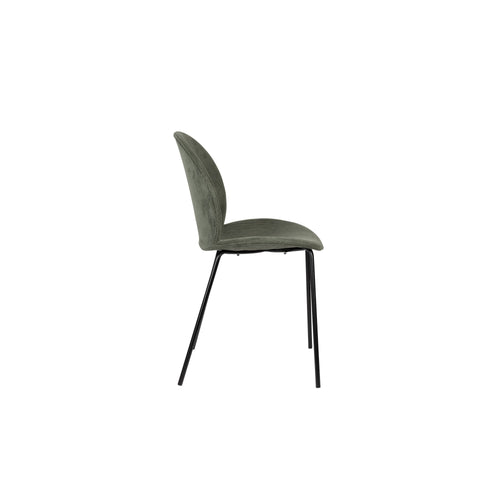 Zuiver Bonnet Eetkamerstoelen Groen - Set van 2