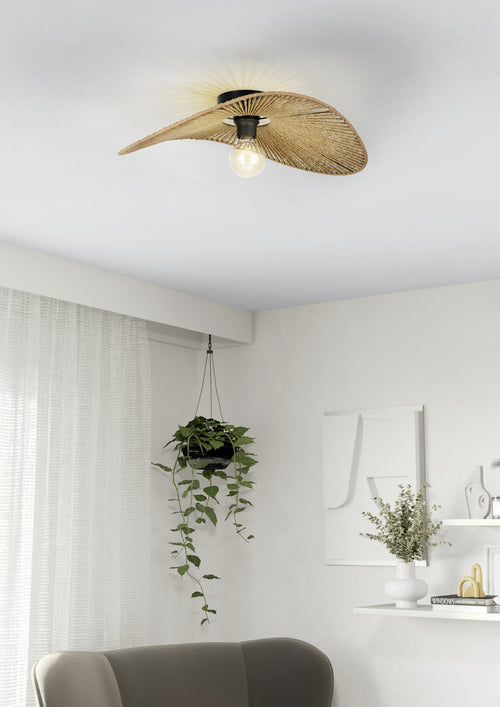 EGLO plafondlamp Siruela - e27 - 56 cm - papier - natuur - vtwonen shop