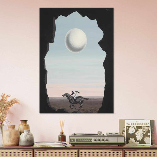 Artfulprints Poster René Magritte - Le jockey perdu   - 30x40 cm - Blauw