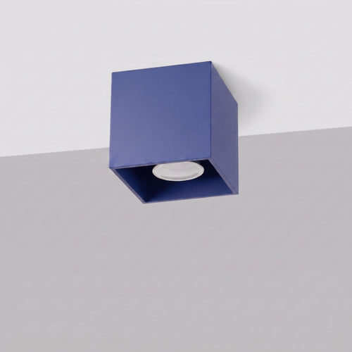 Sollux Lighting Plafondlamp QUAD 1 ultramarijn - 10x10x10cm