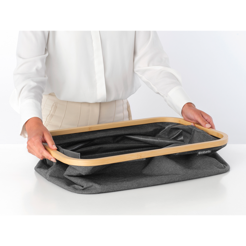 Brabantia Wasmand Opvouwbaar - 40L - pepper black - vtwonen shop