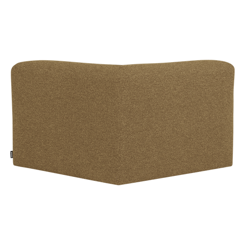 WOOOD hoekelement recht Mojo Base - Bouclé - Geel/Bruin Melange - 74x105x105