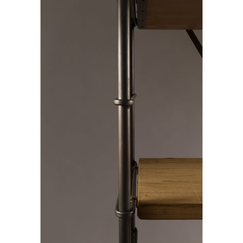 Dutchbone Iron Opbergkast/ Stellingkast Hout/ Metaal Bruin