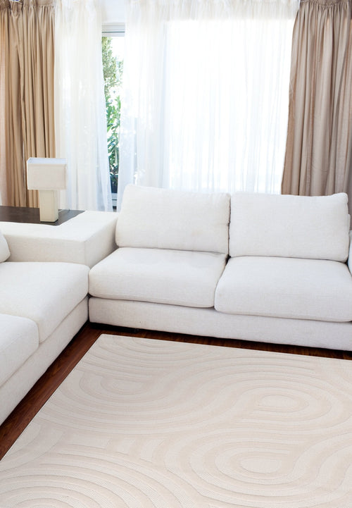 AFK Living vloerkleed Trianon - reliëfeffect - beige - 200 x 290 cm - vtwonen shop