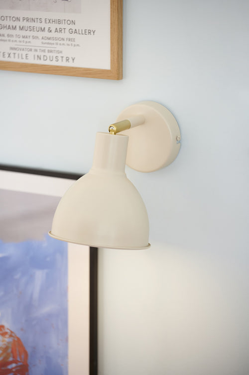 Nordlux Pop Wandlamp - Ø15,5cm - E27 - Beige