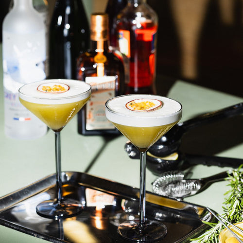 Brût Homeware Cocktail glazen grijs, 2 sets van 2
