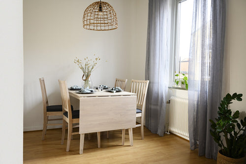 Rowico Home Filippa verlengbare houten eettafel whitewash - 120 x 80 cm - vtwonen shop