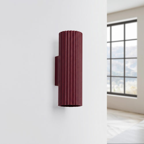 Sollux Lighting Wandlamp KARBON 20 bordeaux - 6,5x8,5x20cm