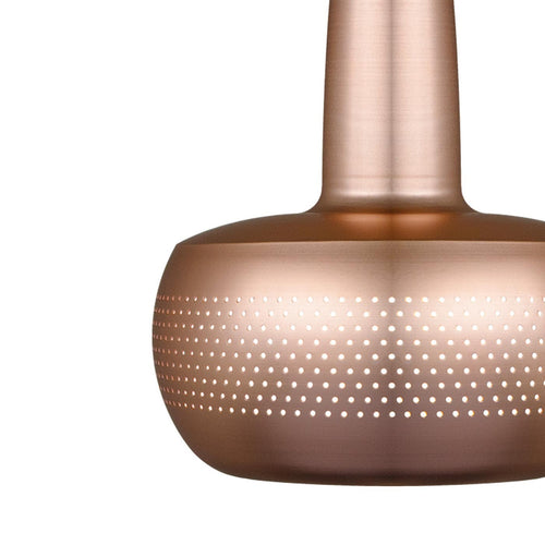 Umage Clava hanglamp brushed copper - met koordset wit - Ø 21,5 cm - vtwonen shop