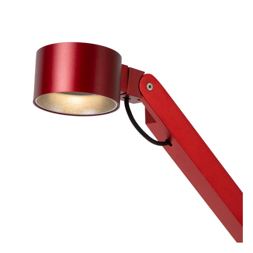 Lucide bureaulamp OGDEN - Geïntegreerde LED - Rood