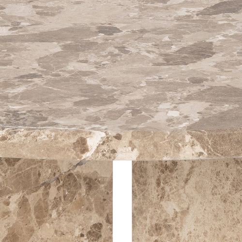 Loff Design Salontafel Jukaa - ø90 cm - Beige Marmer - vtwonen shop