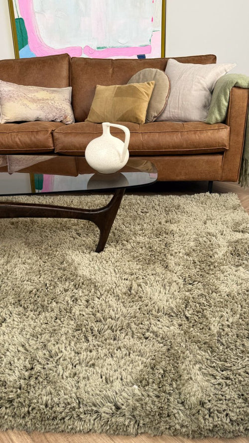 Interieur05 vloerkleed Pilo - hoogpolig - groen - 200 x 290 cm