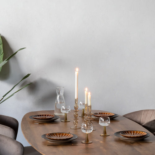 Giga Meubel Eettafel Jordan - Bruin Mangohout - 240x100x76cm - vtwonen shop