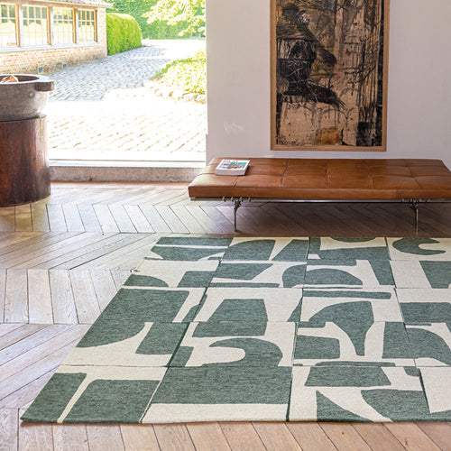 Louis De Poortere vloerkleed Sea Spray - groen - 140x200cm - vtwonen shop