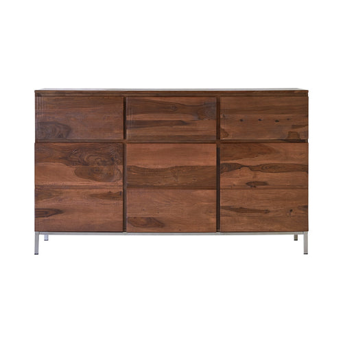 Tikamoon Buffet van massief palissander 155 cm - Bruin - vtwonen shop