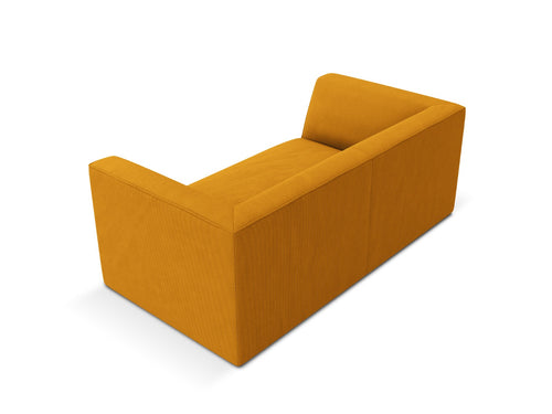 Micadoni Bank Ruby 2-zits, ribfluwelen, geel - 93x174x69cm