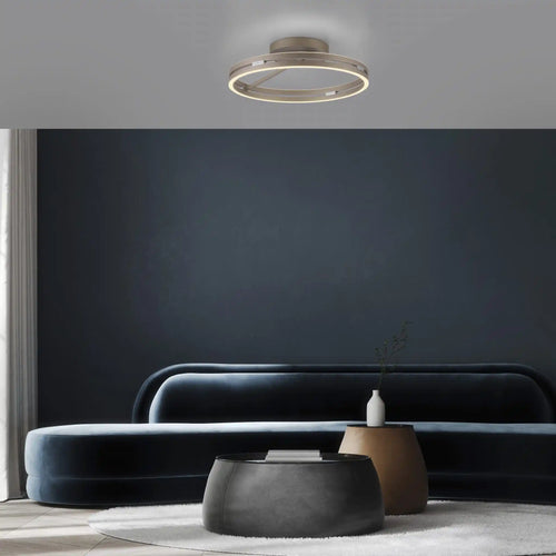 Neuhaus PURE plafondlamp Loop - 2 lichts - 60  x 17.8   cm - champagne
