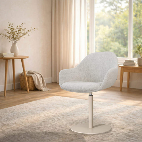 Nolon Niva-Mae tulp eetkamerstoel beige gemêleerd - beige onderstel