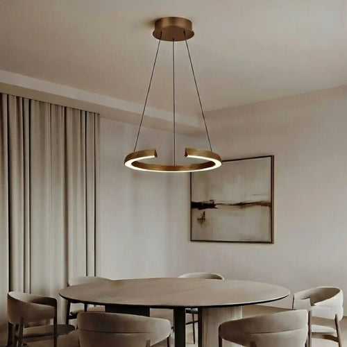 Freelight hanglamp Cavallo - 1 lichts - 65  x 180   cm - brons goud