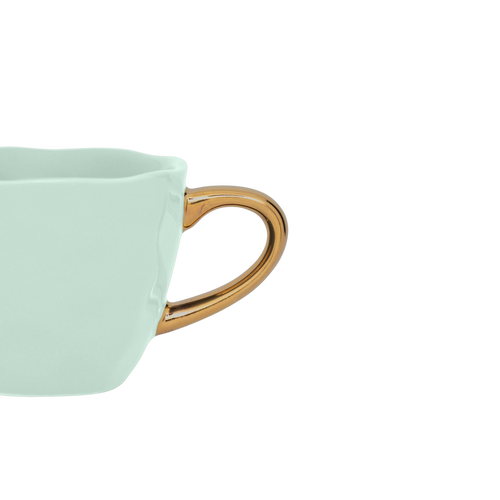 Urban Nature Culture Good Morning kopje Espresso - Celadon - Ø 6.3x5.2cm - vtwonen shop