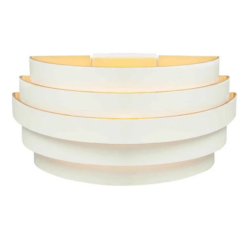 Highlight wandlamp Scudo - 1 lichts - 12.5  x 12.5   cm - wit goud - vtwonen shop