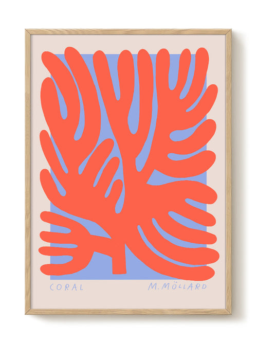 Madelen - Coral - PSTR studio Kunst Poster - vtwonen shop