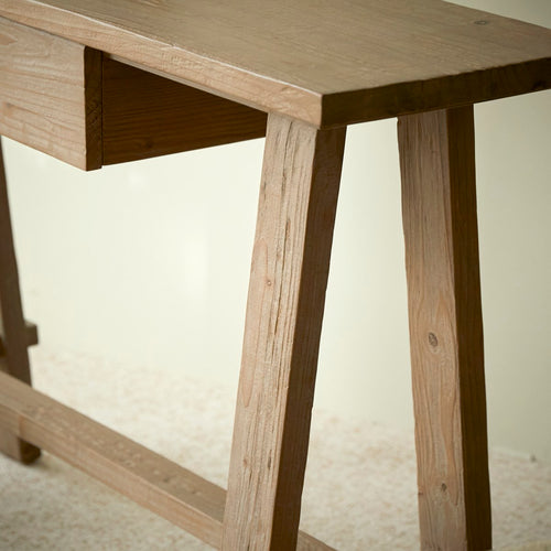 Tikamoon Consoletafel van gerecycled massief grenen - Naturel
