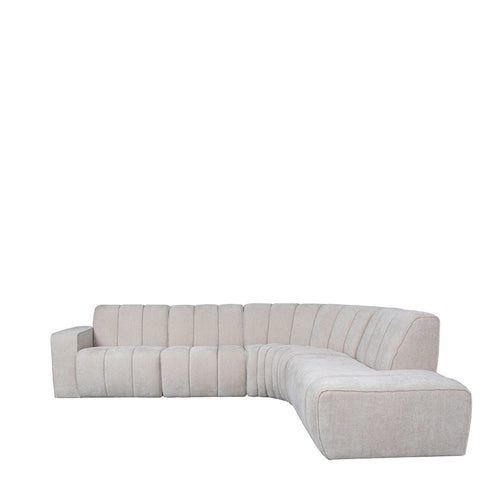 LABEL51 Hoekbank Vitoro Rechts - Naturel Stof - 302x253x82cm