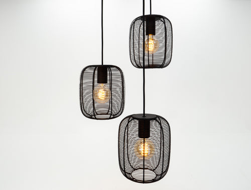 EGLO hanglamp Derwen - zwart