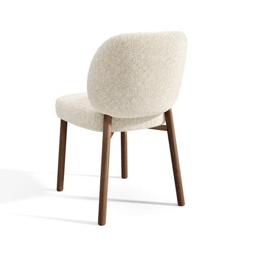 Premium Interiors - Set van 2 stoelen MOKA - fluweel met structuur beige 47cm
