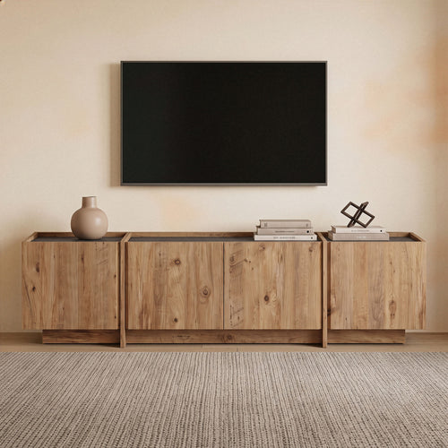 Calicosy - TV-meubel ARVEN - beige 180x90x75 cm