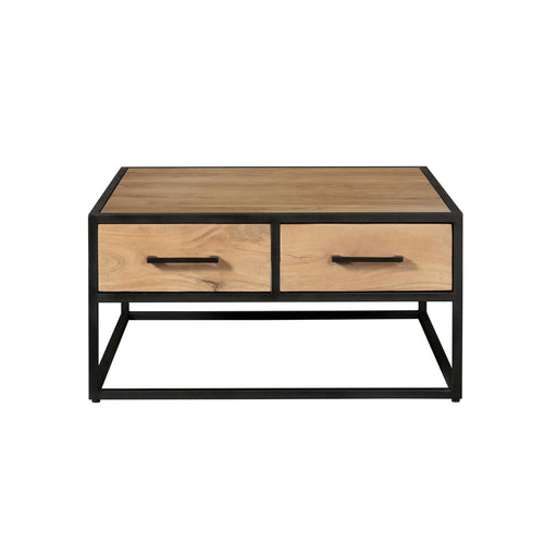 Starfurn Salontafel Dakota - Vierkant Naturel Hout - Ø80x40cm