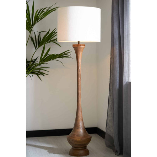 Light & Living vloerlamp Nicolo - bruin - Ø30cm