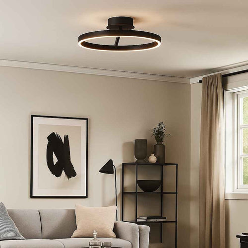 Freelight plafondlamp Pilota - 2 lichts - 55  x 18   cm - zwart - vtwonen shop