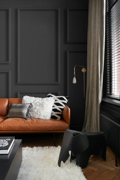 ESTAhome fotobehang wandpanelen zwart - 300 x 300 cm - 158940 - vtwonen shop