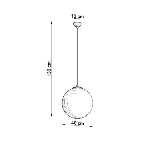 Sollux Lighting Hanglamp UGO 40 - 40x40x130cm