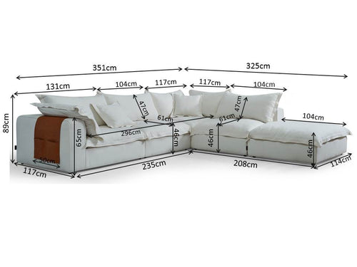 Kare Design Hoekbank Madeira wit - vtwonen shop